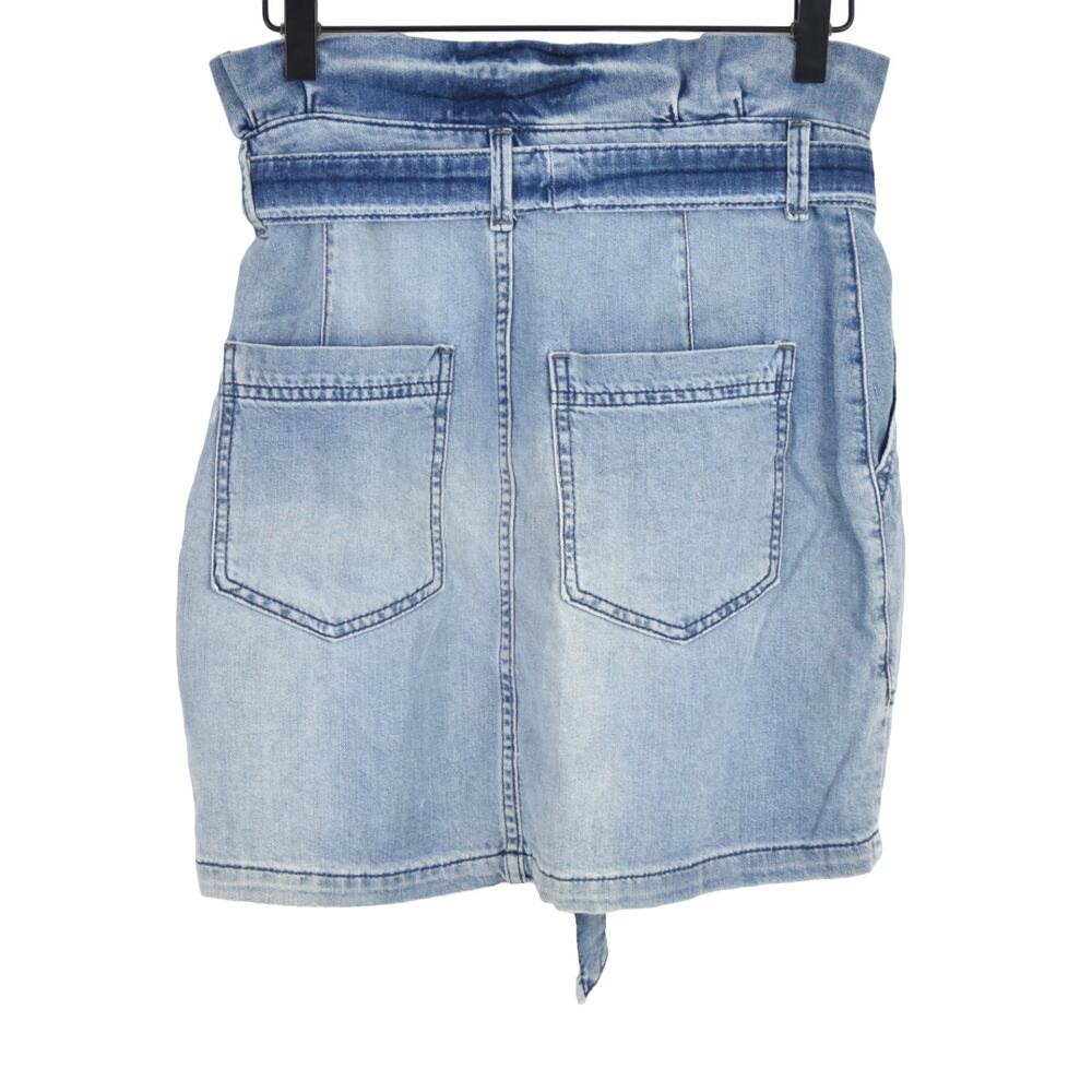 Free People Splendor In the Grass Paperbag High Waist Denim Skirt, size 2, NWT - Picture 3 of 5